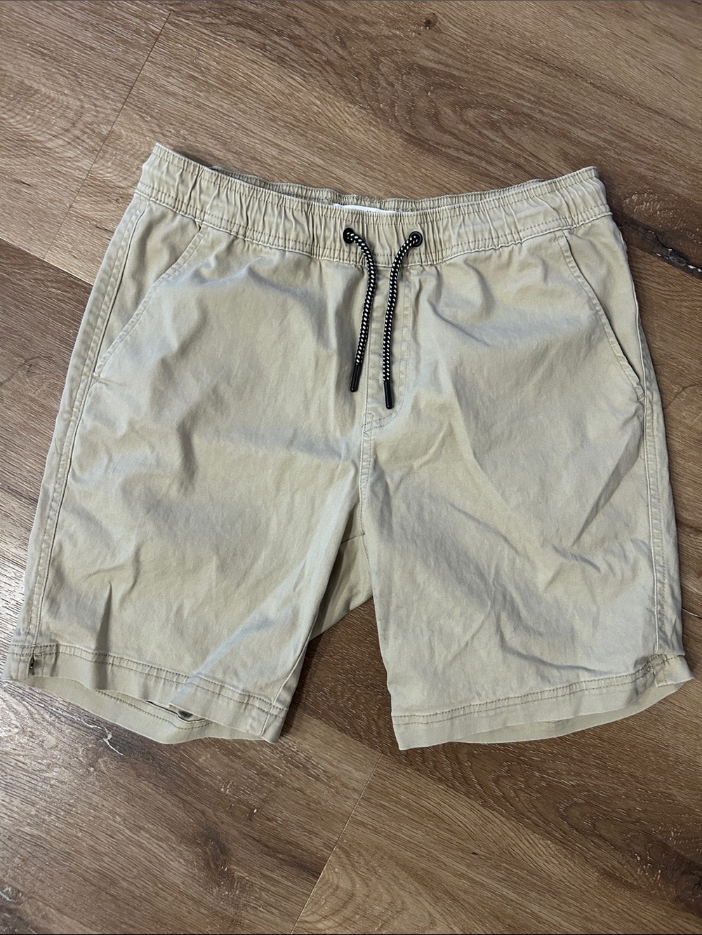 Michael Brandon Beige Drawstring Casual Shorts